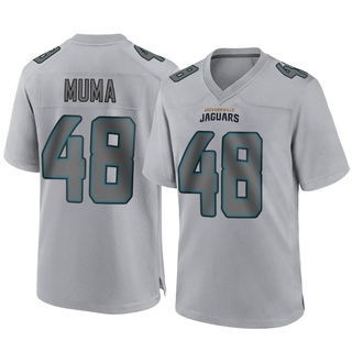 Game Chad Muma Men's Jacksonville Jaguars Atmosphere Fashion Jersey - Gray