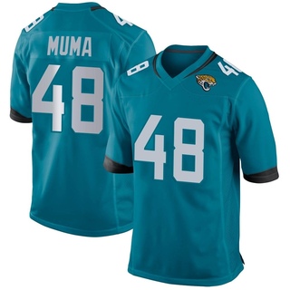 Game Chad Muma Youth Jacksonville Jaguars Jersey - Teal