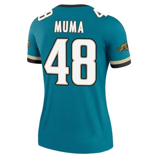 Legend Chad Muma Women's Jacksonville Jaguars Prowler Throwback Jersey - Teal