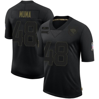 Limited Chad Muma Men's Jacksonville Jaguars 2020 Salute To Service Jersey - Black