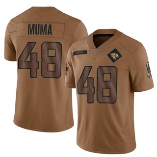 Limited Chad Muma Men's Jacksonville Jaguars 2023 Salute To Service Jersey - Brown