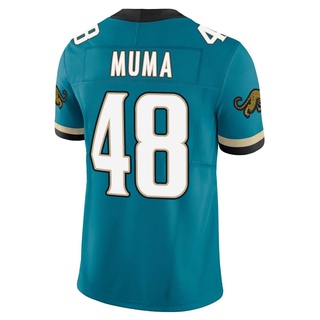 Limited Chad Muma Men's Jacksonville Jaguars Prowler Throwback Vapor F.U.S.E. Jersey - Teal