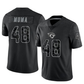 Limited Chad Muma Men's Jacksonville Jaguars Reflective Jersey - Black