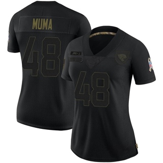 Limited Chad Muma Women's Jacksonville Jaguars 2020 Salute To Service Jersey - Black